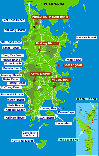 Phuket Map