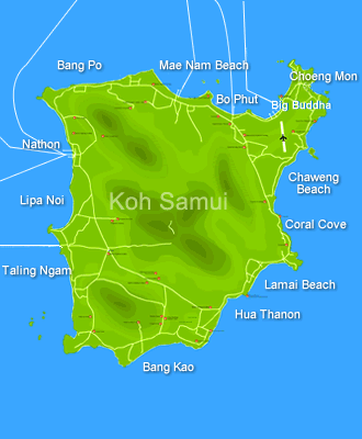 Koh Samui Map